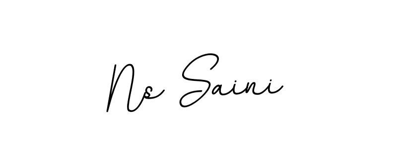 Make a beautiful signature design for name Ns Saini. Use this online signature maker to create a handwritten signature for free. Ns Saini signature style 11 images and pictures png