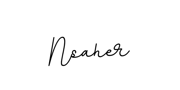 It looks lik you need a new signature style for name Nsaher. Design unique handwritten (BallpointsItalic-DORy9) signature with our free signature maker in just a few clicks. Nsaher signature style 11 images and pictures png