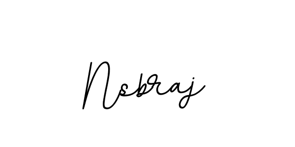 Make a beautiful signature design for name Nsbraj. With this signature (BallpointsItalic-DORy9) style, you can create a handwritten signature for free. Nsbraj signature style 11 images and pictures png