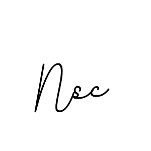 The best way (BallpointsItalic-DORy9) to make a short signature is to pick only two or three words in your name. The name Nsc include a total of six letters. For converting this name. Nsc signature style 11 images and pictures png
