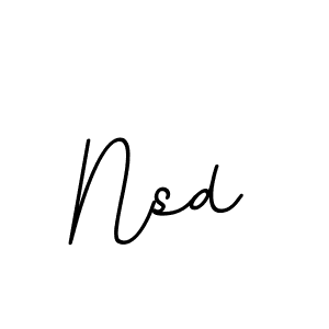 Make a beautiful signature design for name Nsd. With this signature (BallpointsItalic-DORy9) style, you can create a handwritten signature for free. Nsd signature style 11 images and pictures png