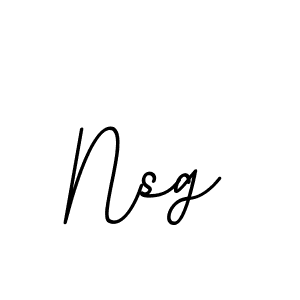 Use a signature maker to create a handwritten signature online. With this signature software, you can design (BallpointsItalic-DORy9) your own signature for name Nsg. Nsg signature style 11 images and pictures png