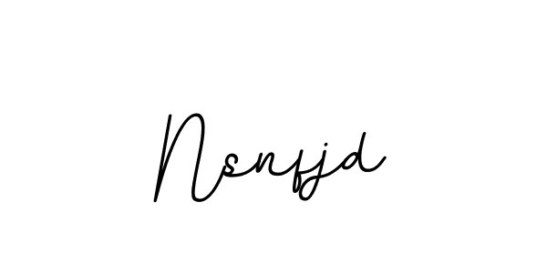 How to make Nsnfjd name signature. Use BallpointsItalic-DORy9 style for creating short signs online. This is the latest handwritten sign. Nsnfjd signature style 11 images and pictures png