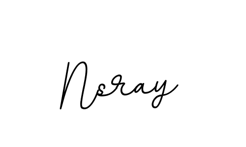 The best way (BallpointsItalic-DORy9) to make a short signature is to pick only two or three words in your name. The name Nsray include a total of six letters. For converting this name. Nsray signature style 11 images and pictures png