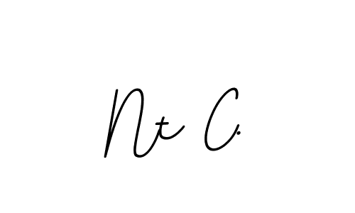 Nt C. stylish signature style. Best Handwritten Sign (BallpointsItalic-DORy9) for my name. Handwritten Signature Collection Ideas for my name Nt C.. Nt C. signature style 11 images and pictures png