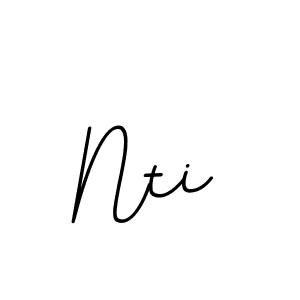 How to make Nti signature? BallpointsItalic-DORy9 is a professional autograph style. Create handwritten signature for Nti name. Nti signature style 11 images and pictures png