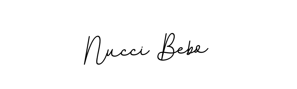 Design your own signature with our free online signature maker. With this signature software, you can create a handwritten (BallpointsItalic-DORy9) signature for name Nucci Bebo. Nucci Bebo signature style 11 images and pictures png