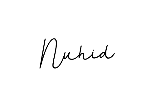The best way (BallpointsItalic-DORy9) to make a short signature is to pick only two or three words in your name. The name Nuhid include a total of six letters. For converting this name. Nuhid signature style 11 images and pictures png
