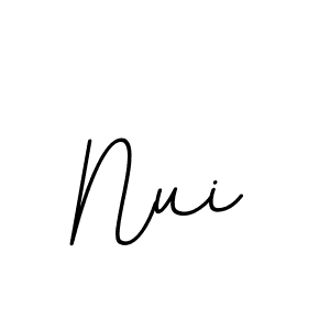 How to make Nui signature? BallpointsItalic-DORy9 is a professional autograph style. Create handwritten signature for Nui name. Nui signature style 11 images and pictures png