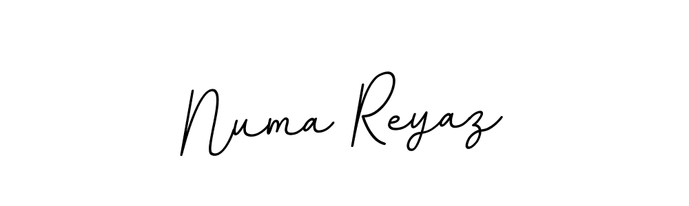 Use a signature maker to create a handwritten signature online. With this signature software, you can design (BallpointsItalic-DORy9) your own signature for name Numa Reyaz. Numa Reyaz signature style 11 images and pictures png