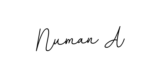 Numan A stylish signature style. Best Handwritten Sign (BallpointsItalic-DORy9) for my name. Handwritten Signature Collection Ideas for my name Numan A. Numan A signature style 11 images and pictures png