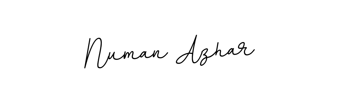 Use a signature maker to create a handwritten signature online. With this signature software, you can design (BallpointsItalic-DORy9) your own signature for name Numan Azhar. Numan Azhar signature style 11 images and pictures png