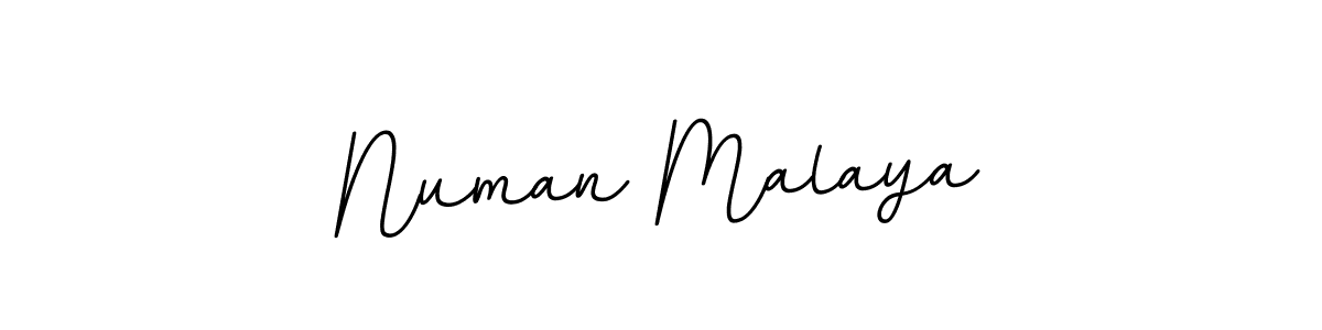 The best way (BallpointsItalic-DORy9) to make a short signature is to pick only two or three words in your name. The name Numan Malaya include a total of six letters. For converting this name. Numan Malaya signature style 11 images and pictures png