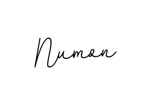 Make a beautiful signature design for name Numon. With this signature (BallpointsItalic-DORy9) style, you can create a handwritten signature for free. Numon signature style 11 images and pictures png