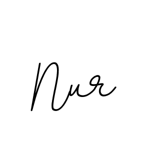 How to make Nur signature? BallpointsItalic-DORy9 is a professional autograph style. Create handwritten signature for Nur name. Nur signature style 11 images and pictures png