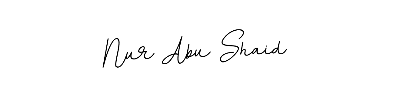 Design your own signature with our free online signature maker. With this signature software, you can create a handwritten (BallpointsItalic-DORy9) signature for name Nur Abu Shaid. Nur Abu Shaid signature style 11 images and pictures png