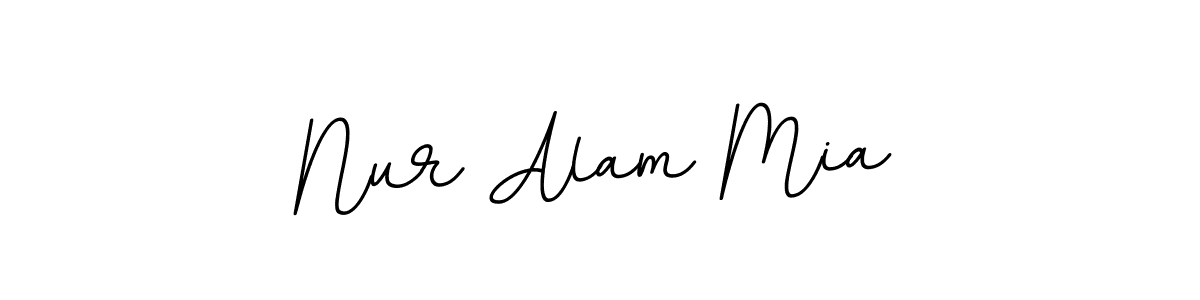 You should practise on your own different ways (BallpointsItalic-DORy9) to write your name (Nur Alam Mia) in signature. don't let someone else do it for you. Nur Alam Mia signature style 11 images and pictures png