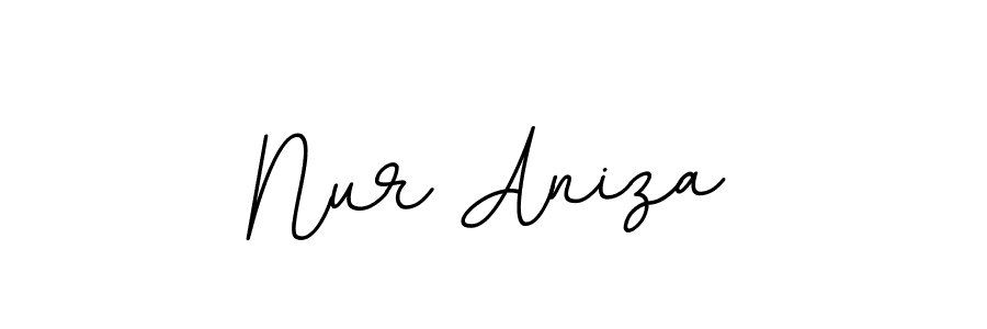 Similarly BallpointsItalic-DORy9 is the best handwritten signature design. Signature creator online .You can use it as an online autograph creator for name Nur Aniza. Nur Aniza signature style 11 images and pictures png