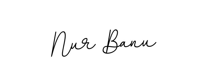 BallpointsItalic-DORy9 is a professional signature style that is perfect for those who want to add a touch of class to their signature. It is also a great choice for those who want to make their signature more unique. Get Nur Banu name to fancy signature for free. Nur Banu signature style 11 images and pictures png