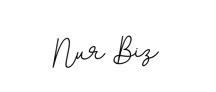 Also You can easily find your signature by using the search form. We will create Nur Biz name handwritten signature images for you free of cost using BallpointsItalic-DORy9 sign style. Nur Biz signature style 11 images and pictures png
