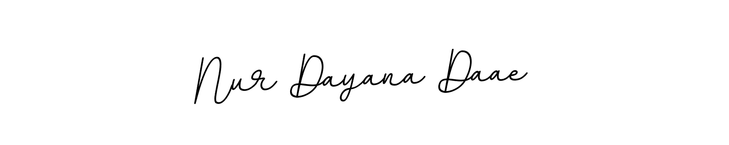 Create a beautiful signature design for name Nur Dayana Daae. With this signature (BallpointsItalic-DORy9) fonts, you can make a handwritten signature for free. Nur Dayana Daae signature style 11 images and pictures png