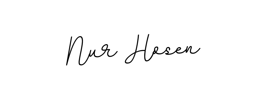 You should practise on your own different ways (BallpointsItalic-DORy9) to write your name (Nur Hosen) in signature. don't let someone else do it for you. Nur Hosen signature style 11 images and pictures png