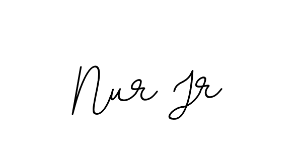 Use a signature maker to create a handwritten signature online. With this signature software, you can design (BallpointsItalic-DORy9) your own signature for name Nur Jr. Nur Jr signature style 11 images and pictures png