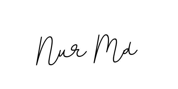 How to make Nur Md name signature. Use BallpointsItalic-DORy9 style for creating short signs online. This is the latest handwritten sign. Nur Md signature style 11 images and pictures png