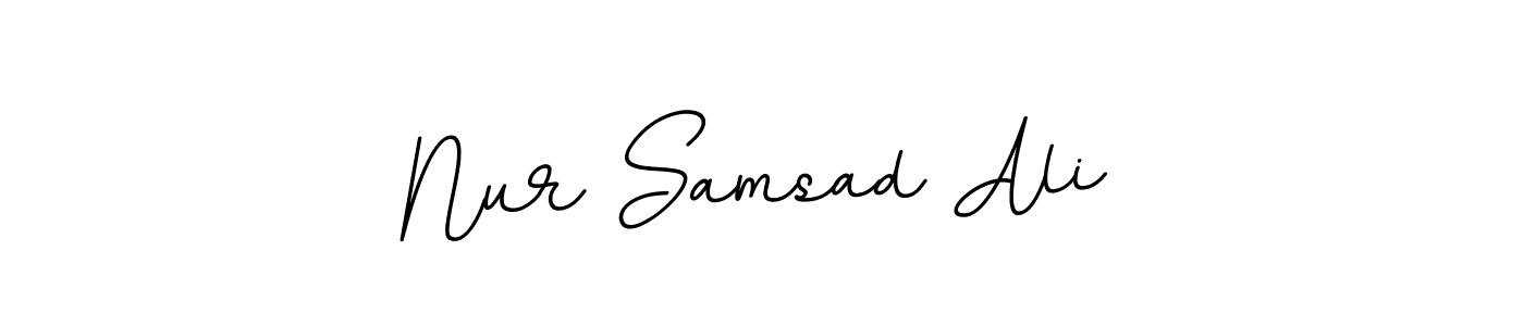 It looks lik you need a new signature style for name Nur Samsad Ali. Design unique handwritten (BallpointsItalic-DORy9) signature with our free signature maker in just a few clicks. Nur Samsad Ali signature style 11 images and pictures png