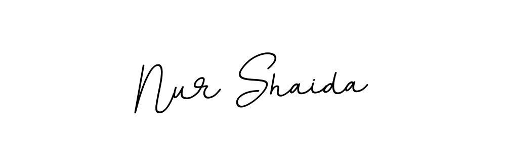 Design your own signature with our free online signature maker. With this signature software, you can create a handwritten (BallpointsItalic-DORy9) signature for name Nur Shaida. Nur Shaida signature style 11 images and pictures png