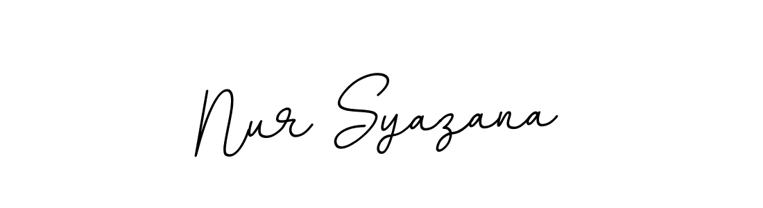 Also You can easily find your signature by using the search form. We will create Nur Syazana name handwritten signature images for you free of cost using BallpointsItalic-DORy9 sign style. Nur Syazana signature style 11 images and pictures png