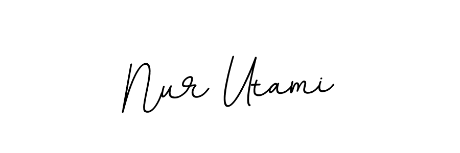 The best way (BallpointsItalic-DORy9) to make a short signature is to pick only two or three words in your name. The name Nur Utami include a total of six letters. For converting this name. Nur Utami signature style 11 images and pictures png