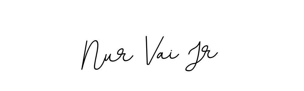 Make a beautiful signature design for name Nur Vai Jr. With this signature (BallpointsItalic-DORy9) style, you can create a handwritten signature for free. Nur Vai Jr signature style 11 images and pictures png