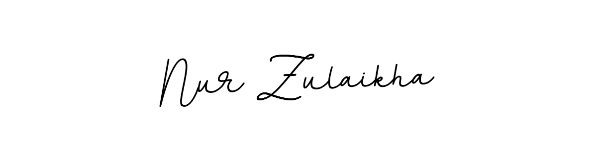 Also You can easily find your signature by using the search form. We will create Nur Zulaikha name handwritten signature images for you free of cost using BallpointsItalic-DORy9 sign style. Nur Zulaikha signature style 11 images and pictures png