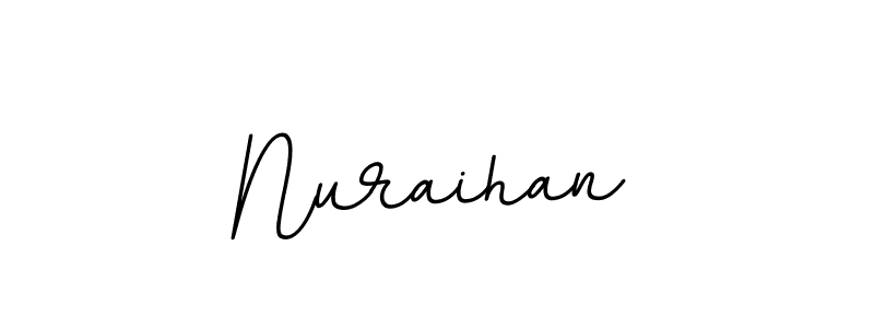 Similarly BallpointsItalic-DORy9 is the best handwritten signature design. Signature creator online .You can use it as an online autograph creator for name Nuraihan. Nuraihan signature style 11 images and pictures png