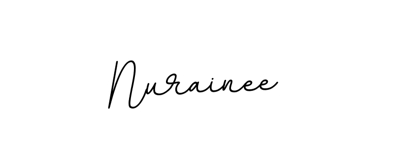 Design your own signature with our free online signature maker. With this signature software, you can create a handwritten (BallpointsItalic-DORy9) signature for name Nurainee. Nurainee signature style 11 images and pictures png