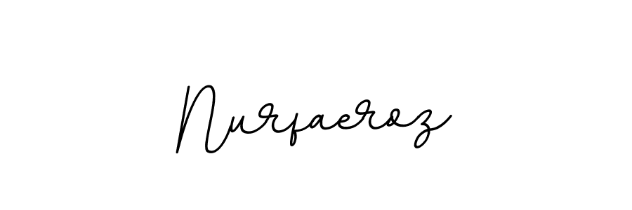 Use a signature maker to create a handwritten signature online. With this signature software, you can design (BallpointsItalic-DORy9) your own signature for name Nurfaeroz. Nurfaeroz signature style 11 images and pictures png