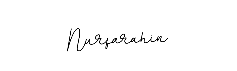 The best way (BallpointsItalic-DORy9) to make a short signature is to pick only two or three words in your name. The name Nurfarahin include a total of six letters. For converting this name. Nurfarahin signature style 11 images and pictures png