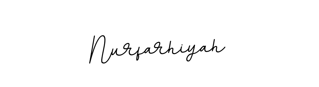 if you are searching for the best signature style for your name Nurfarhiyah. so please give up your signature search. here we have designed multiple signature styles  using BallpointsItalic-DORy9. Nurfarhiyah signature style 11 images and pictures png
