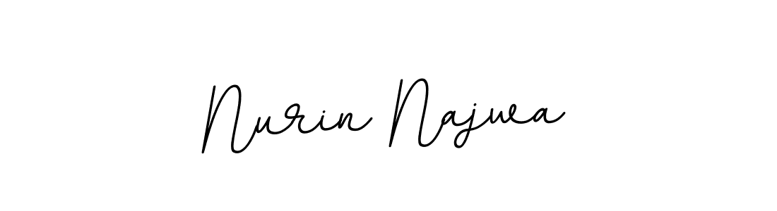 How to Draw Nurin Najwa signature style? BallpointsItalic-DORy9 is a latest design signature styles for name Nurin Najwa. Nurin Najwa signature style 11 images and pictures png