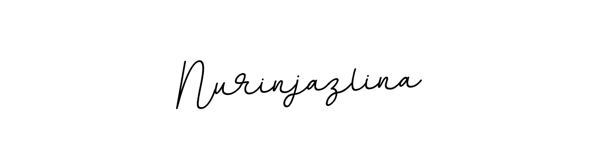 Use a signature maker to create a handwritten signature online. With this signature software, you can design (BallpointsItalic-DORy9) your own signature for name Nurinjazlina. Nurinjazlina signature style 11 images and pictures png