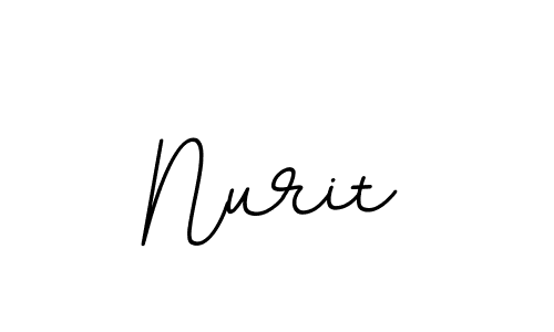 Make a beautiful signature design for name Nurit. With this signature (BallpointsItalic-DORy9) style, you can create a handwritten signature for free. Nurit signature style 11 images and pictures png