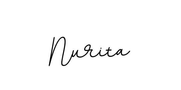 It looks lik you need a new signature style for name Nurita. Design unique handwritten (BallpointsItalic-DORy9) signature with our free signature maker in just a few clicks. Nurita signature style 11 images and pictures png