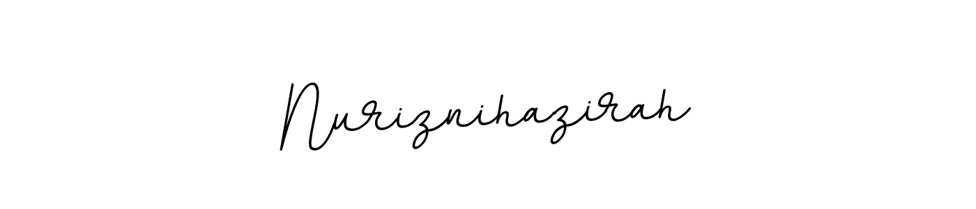 Also we have Nuriznihazirah name is the best signature style. Create professional handwritten signature collection using BallpointsItalic-DORy9 autograph style. Nuriznihazirah signature style 11 images and pictures png