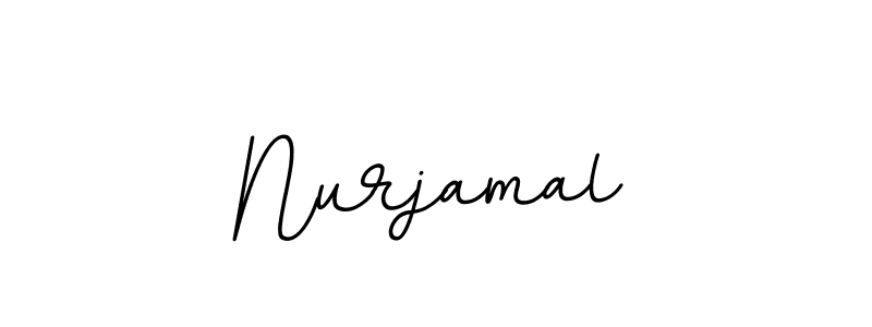 Design your own signature with our free online signature maker. With this signature software, you can create a handwritten (BallpointsItalic-DORy9) signature for name Nurjamal. Nurjamal signature style 11 images and pictures png