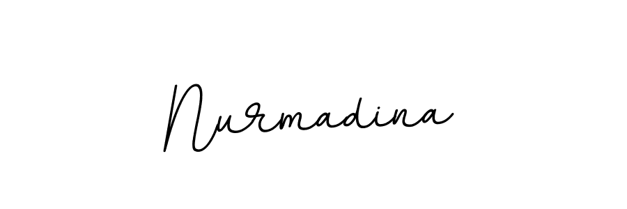 Design your own signature with our free online signature maker. With this signature software, you can create a handwritten (BallpointsItalic-DORy9) signature for name Nurmadina. Nurmadina signature style 11 images and pictures png