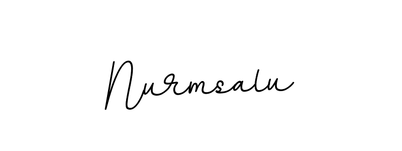 Create a beautiful signature design for name Nurmsalu. With this signature (BallpointsItalic-DORy9) fonts, you can make a handwritten signature for free. Nurmsalu signature style 11 images and pictures png