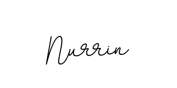 Create a beautiful signature design for name Nurrin. With this signature (BallpointsItalic-DORy9) fonts, you can make a handwritten signature for free. Nurrin signature style 11 images and pictures png