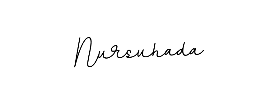 BallpointsItalic-DORy9 is a professional signature style that is perfect for those who want to add a touch of class to their signature. It is also a great choice for those who want to make their signature more unique. Get Nursuhada name to fancy signature for free. Nursuhada signature style 11 images and pictures png