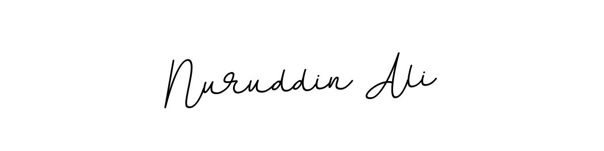 You should practise on your own different ways (BallpointsItalic-DORy9) to write your name (Nuruddin Ali) in signature. don't let someone else do it for you. Nuruddin Ali signature style 11 images and pictures png